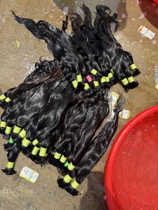 Extensions de cheveux humains vierges de taille longue, qualité Single Drawn, couleur foncée, provenant de temples d'Inde du Sud, en vrac - Product Image 6