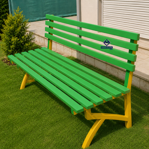 Bancs d'extérieur professionnels 2026 sur mesure, durables, avec chauffage intégré, pour jardins et parcs, structure en fonte, 16 couleurs - Product Image 1