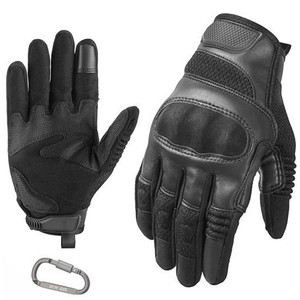 Guantes de Motociclismo TENDRO SPORTS TS-1507 de Piel con Carcasa Rígida, Unisex, Cierre de Velcro, para Invierno, con Acolchado Antideslizante en la Palma - Product Image 3