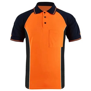 2026 OEM Men's High Visibility Construction Polo Shirts Short Sleeve Reflective Safety Polo T-Shirts <b>Security</b> Safety Polo Shirts - Product Image 4