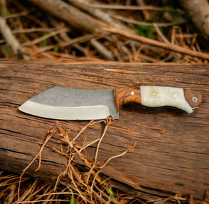 มีดสกินเนอร์สไตล์เชฟสำหรับล่าสัตว์ ทำจากเหล็กดามัสกัส แบบขายส่ง รับผลิตตามสั่ง OEM ODM  ใช้ได้ทั้งมือซ้ายและขวา ผิวขัดเงา - Product Image 2