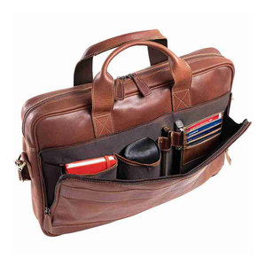 Sac à main en cuir pour homme tendance, vente en gros, sacoche pour ordinateur portable durable de haute qualité, marron, noir, sacs pour ordinateur portable avec logo personnalisé - Product Image 6