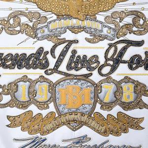 Chaqueta de cuero Pelle Pelle de fabricante OEM, bordada, estilo urbano, personalizada, de cuero vacuno genuino, para hombre, para invierno. - Product Image 4