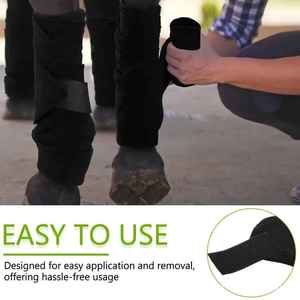 Bandages de protection pour jambes de cheval, couleur personnalisée, pour l'équitation, en polaire, lot de 4 - Product Image 4