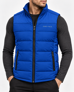 Casual for <b>Men</b> Winter Low Factory Direct Premium Quality Sleeveless Puffer <b>Vest</b> Breathable Quick Dry Zipper Closure - Product Image 1