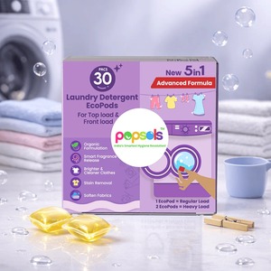 Eco Friendly Laundry <b>Detergent</b> Pods for Machine Washing with Powerful Cleaning and Fresh Long Lasting Fragrance - Product Image 2