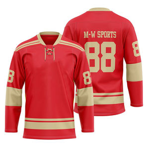 Últimos Modelos de Camisetas de Hockey sobre Hielo, Camiseta de Hockey de Equipo, Estilo Nuevo, Camiseta de Hockey con Paneles Cosidos - Product Image 5