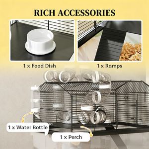 Gabbia di Lusso in Acciaio Inossidabile per Animali Domestici con Motivo Personalizzato per Razze Piccole, Medie e Grandi per Allevamento e Alloggio Interno - Product Image 5