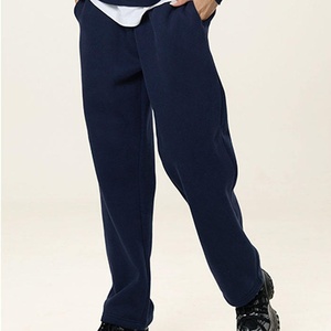 Pantalon de survêtement homme coupe droite en molleton épais, personnalisable avec impression et broderie de logo, délavage acide, haute qualité - Product Image 4