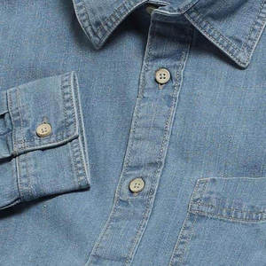 เสื้อเชิ้ตเดนิมผู้ชายไซส์ใหญ่พิเศษ คุณภาพระดับพรีเมียม สไตล์ไฮสตรีท เสื้อเชิ้ตเดนิมผู้ชายคุณภาพสูง เสื้อเชิ้ตเดนิมเนื้อหนา - Product Image 6
