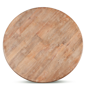 Mesa de Comedor Cuadrada Hecha a Mano de Madera Maciza con Borde Natural, Diseño Rústico Moderno para Apartamento, Muebles de Comedor - Product Image 5