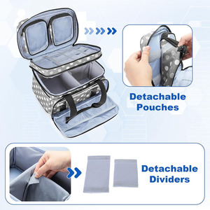Bolsa organizadora de primeros auxilios de cuero al por mayor con almacenamiento impermeable para medicamentos de emergencia para el hogar, la oficina, el coche y viajes en venta. - Product Image 3