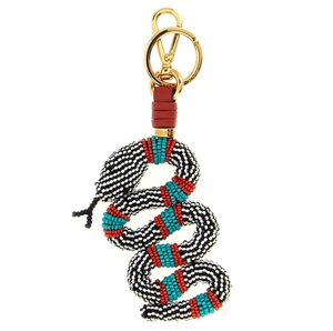 Luxury Seed Beads Beaded Embroidery Keychain With Handmade Floral Design Stylish Handmade Seed Beads Embroidery Keychain - Product Image 6