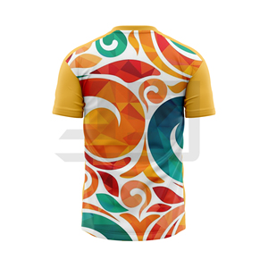 Breathable 100% Polyester Football Jersey Lightweight Printed Athletic Uniform Short Sleeve Front Custom Team Name for SPORTS - Product Image 1