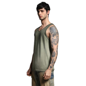 Nouveaux débardeurs de sport pour hommes, respirants, en coton/fibre de bambou, couleur personnalisée, design haut de gamme, qualité supérieure, pour la musculation - Product Image 2