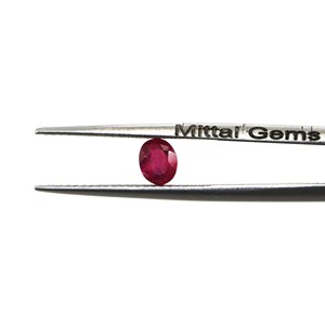 Rubis naturels de Bangkok, ovales calibrés 4x6mm, pierres précieuses facettées naturelles, prêtes à l'emploi pour la création de bijoux - Product Image 2