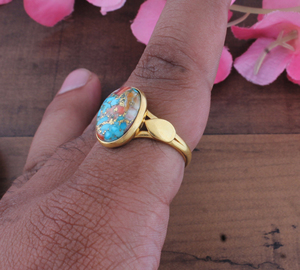 Anillo de banda dividida de cobre con amatista compuesta y motivo de corazón delicado, clásico, de plata 925, para fiesta, venta al por mayor - Product Image 4