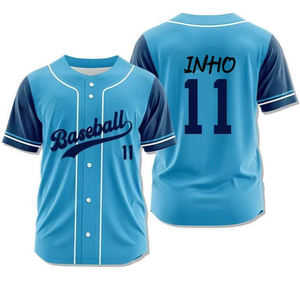 Camiseta de Béisbol Personalizada con Nombre y Logotipo, al por Mayor, Estilo Vintage a Rayas, Sublimada, para Jóvenes, Ropa de Béisbol y Sóftbol, Camisetas de Béisbol - Product Image 3