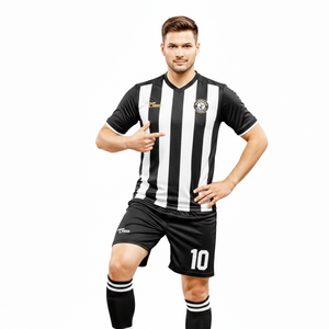 Ropa Deportiva, Uniforme de Fútbol Blanco y Negro, Uniforme de Fútbol de Poliéster de Alta Calidad de Secado Rápido sin Costuras a Precios de Fábrica - Product Image 5
