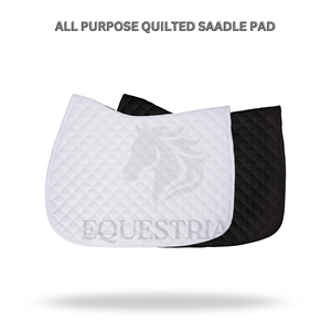 All-Purpose Quilted Jumping Saddle Pad with Polyester Filling and Cotton Lining for Horse Riding Equestrian Use - Product Image 2