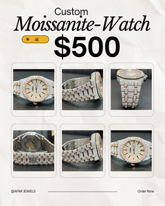 Montre de luxe Hip Hop carrée en acier inoxydable avec quartz et diamants Moissanite, style Iced, pour hommes et femmes, fabriquée en Inde, sans cadran central - Product Image 1