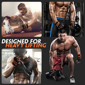 Guantes de Levantamiento de Pesas para Hombre y Mujer con Almohadilla Completa en la Palma, Soporte Fuerte para la Muñeca, Agarre Mejorado, para Fitness, Entrenamiento, Ejercicio - Product Image 6