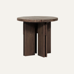 Table d'appoint vintage style ferme en obsidienne, table à thé convertible, table d'entrée pour salon, en ciment, mobilier de maison - Product Image 2