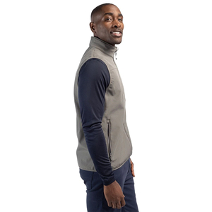 Breathable Men's Softshell <b>Waistcoats</b> With Zipper Pockets Winter Casual Waterproof Bodywarmer Outdoor Works Wear Vests - Product Image 5