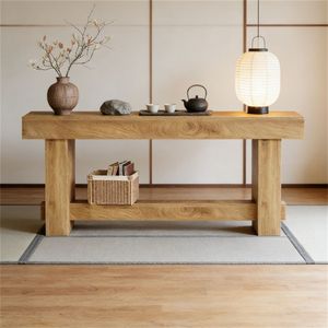 Consolle in Legno Stile Moderno Rustico per Soggiorno e Ingresso - Product Image 2