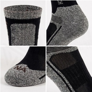 Athletic <b>Socks</b> Ankle Length Black Gray Breathable <b>Running</b> <b>Socks</b> for Adults Summer Season - Product Image 4