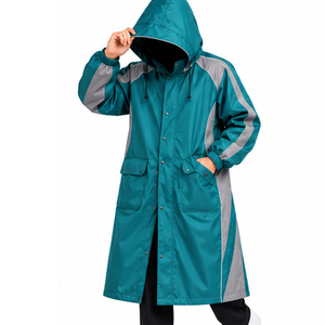 Manteau imperméable à capuche pour activités de plein air, fermeture éclair, marque privée, commandes en gros, vêtements de camping, protection contre les intempéries, coupe unisexe - Product Image 5