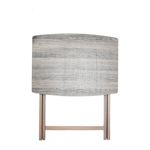 Modern Indoor <b>Folding</b> XL Oversized <b>Tray</b> <b>Table</b> Rustic Gray 23.5"L X 18"W X 26"H 2-Pack - Product Image 4