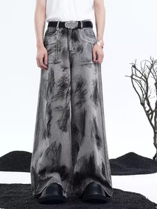 กางเกงยีนส์เดนิมผู้ชายไซส์ใหญ่ ทรงหลวม โอเวอร์ไซส์ ขายส่ง - Product Image 3