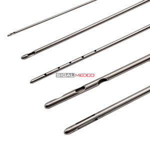 Juego de Cánulas para Liposucción de 5 Piezas, Sistema de Cánulas Luer Lock Profesional, Adaptador de Transferencia de 2 mm, Acero Inoxidable de Alta Calidad, Manual, CE - Product Image 2