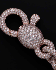 Cadena de eslabones cubanos de moissanita de lujo, collar de plata de ley con incrustaciones, joyería llamativa de hip hop para hombre - Product Image 6