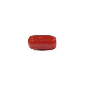 Premium 6.75 Carat Natural Red Coral Loose Gemstone Oval Cut 10x12mm for Fine Jewelry - Product Image 2