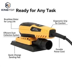 3x8 70x198mm Electric 220V Random Orbital Sander 350W Variable <b>Speed</b> for Woodworking - Product Image 3