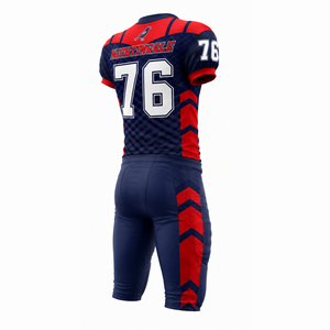 Uniforme de Fútbol Americano al por Mayor, Diseño de Color Personalizado, Kit de Equipo OEM ODM, Conjunto de Ropa Deportiva Personalizada para Equipos de Fútbol Americano - Product Image 3