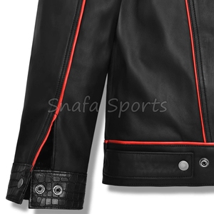 Chaquetas de cuero para hombre personalizadas, lavables, transpirables, totalmente cómodas para uso urbano, las mejores chaquetas de cuero para hombre. - Product Image 4