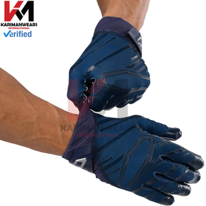 Gants de football américain robustes pour linemen, paume renforcée, logo personnalisé, équipement de protection contre les impacts professionnel, vente en gros directe d'usine - Product Image 2