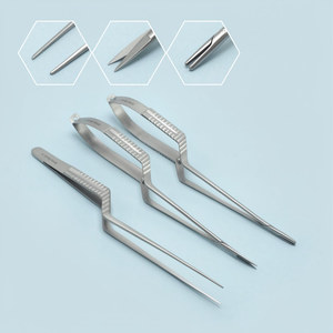 Ensemble de forceps et ciseaux micro-Yasargil de qualité OR, porte-aiguille à baïonnette, 9 pouces, Neurologie - Product Image 1