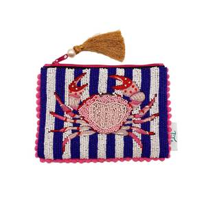 Premium Quality Classic Embroidery Beaded Mixed Colors Coin Pouch Handmade Small Zipper Wallet for Women - Product Image 2