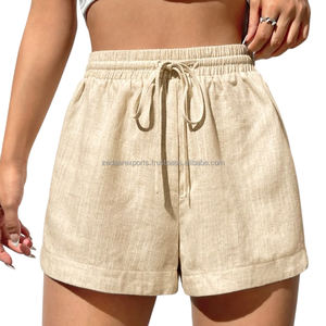 Pantalones cortos de lino para mujer para el verano cómodos durante todo el día elegantes y transpirables - Product Image 4