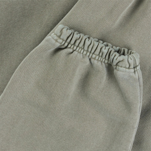 Pantalones de chándal acampanados personalizados para hombre, transpirables, de algodón, con estampado gráfico y borde sin rematar, venta al por mayor OEM - Product Image 4