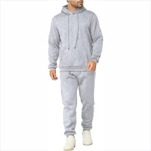 Ensemble de survêtement pour homme personnalisé de haute qualité, 2 pièces, sweat-shirt à capuche et jogging décontractés, tenue de sport - Product Image 1