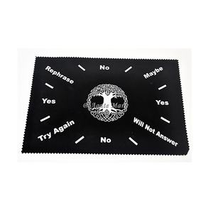 Estera de péndulo conectado estilo Feng Shui, piedra preciosa de ágata tallada, decoración del hogar, diseño de Fases Lunares conectadas - Product Image 2