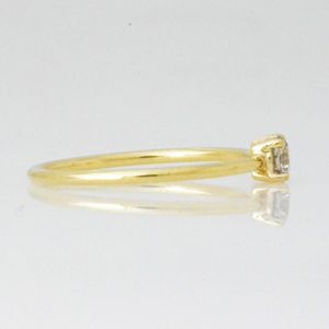 0.20 CT Lab Grown VVS2 IGI Certified <b>Diamond</b> Engagement <b>Ring</b> in 18K Gold | Trendy Minimalist Bridal Jewelry - Product Image 5