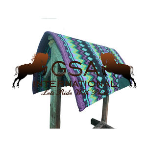 Couverture de selle de spectacle artisanale 100% laine de Nouvelle-Zélande 34x36 Premium Équestre pour selle western à prix de gros - Product Image 6