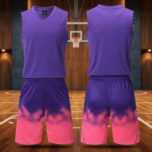 Customized Printed Logo 3D <b>Basketball</b> Kits Polyester Quick Dry Jerseys and Mesh Shorts Clubs Uniform Reversible Plus <b>Size</b> Unisex - Product Image 3