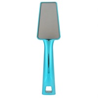 Râpe à pieds en verre pour éliminer les peaux mortes et les callosités, lime exfoliante pour pédicure (Bleu)